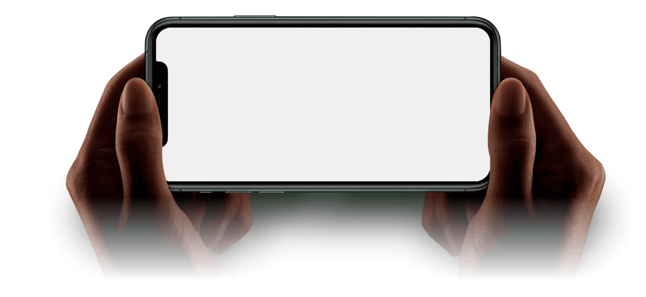 Mão segurando smartphone